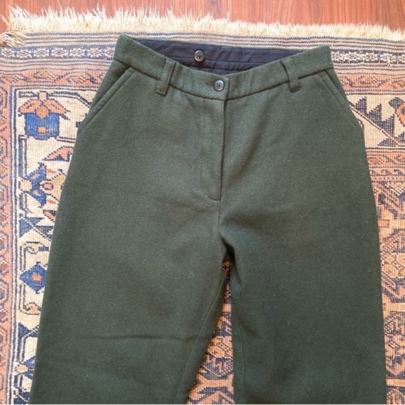 L.L. Bean Vintage Green Wool Pants - Picture 1 of 14